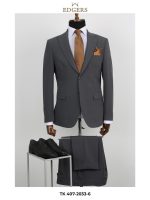 کت و شلوار طوسی کمر ایتالیایی