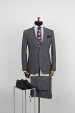 کت و شلوار طوسی