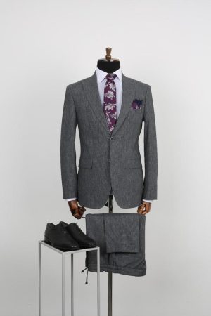 کت و شلوار طوسی