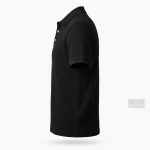 تیشرت سه دکمه ادگرس/مشکی