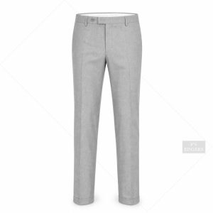 شلوار پارچه ای ادگرس/طرحدار/طوسی روشن